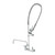 T&S Brass B-0133-ADF12-B Spring Action, 8" Wall Mount, 12" Add-On Faucet, Wall Bracket EasyInstall Pre-Rinse Unit