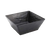 American Metalcraft FSMEL94 125 Oz. Plastic Black Square Bowl