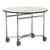 Lakeside 412 40" W Plastic Laminated Top Drop-Leaf Round Room Service Table