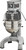Hobart HL300C-1STD 30 Qt. Stainless Steel Legacy Correctional Planetary Mixer 3/4 HP