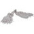 Carlisle 369824B00 #24 4 Ply Cut-End Textured Polyester Band Flo-Pac Wet Mop Head