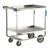 Lakeside 743 38.63" W Stainless Steel U-Shaped Frame Solid 2 Shelves Utility Cart