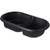 Dinex DXMW812PBLK 18 oz Black Polypropylene Medium Oblong Disposable Entree Platter
