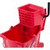 Carlisle 3690805 Mop Bucket Combo 26 qt. Polyethylene Red Side Press