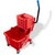 Carlisle 3690805 Mop Bucket Combo 26 qt. Polyethylene Red Side Press