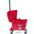 Carlisle 3690805 Mop Bucket Combo 26 qt. Polyethylene Red Side Press