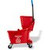 Carlisle 3690805 Mop Bucket Combo 26 qt. Polyethylene Red Side Press