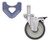 Metro 5MPBXGSA Stainless Steel Cart-Washable Stem Caster Brake Flat 300 Lbs. Capacity