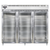 Continental Refrigerator D3RENSAGD 85.5" W Three-Section Glass Door Reach-In Designer Line Wide Refrigerator