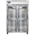 Continental Refrigerator 2FS-GD-HD 52" W Two-Section Glass Door Reach-In Freezer - 115 Volts