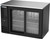 Beverage Air BB48HC-F-GS-B 48" W Two-Section Glass Door Refrigerated Food Rated Back Bar Storage Cabinet - 115 Volts