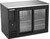 Beverage Air BB48HC-F-GS-B 48" W Two-Section Glass Door Refrigerated Food Rated Back Bar Storage Cabinet - 115 Volts