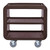 Cambro SC230131 37.5" W Brown Polyethylene Solid Service Cart Pro