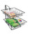 Cal-Mil 1293-2 12"W x 15"D x 15"H Square Black Wire Display Rack