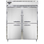 Continental Refrigerator D2FESNHD 57" W Two-Section Solid Door Reach-In Designer Line Wide Freezer - 115 Volts