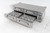 Migali C-CB72-HC 72-1/4"W Two-Section Four Drawer Competitor Series Refrigerated Equipment Stand/Chef Base
