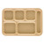 Cambro PS1014161 10"W Red Rectangle Penny-Saver School Tray - 24/Case