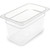 Carlisle 3068207 4 Qt. 1/4 Size PolyCarbonate Clear Storplus Food Pan