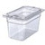 Carlisle 3068207 4 Qt. 1/4 Size PolyCarbonate Clear Storplus Food Pan