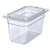 Carlisle 3068207 4 Qt. 1/4 Size PolyCarbonate Clear Storplus Food Pan