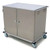 Lakeside 5628 Elite Series 55.75" W Stainless Steel 2 Sections 28 Trays Non-Insulated Tray Delivery Cart