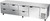 Beverage Air UCRD119AHC-6 119"W Four-Section Reach-In Undercounter Refrigerator