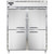 Continental Refrigerator D2RENSSHD 57" W Two-Section Stainless Steel Door Reach-In Designer Line Wide Refrigerator