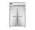 Continental Refrigerator D2RENSSHD 57" W Two-Section Stainless Steel Door Reach-In Designer Line Wide Refrigerator