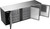 Beverage Air BB94HC-F-B 9" W Three-Section Solid Door Refrigerated Food Rated Back Bar Storage Cabinet - 115 Volts