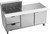 Beverage Air SPED72HC-12M-2 72" W Three-Section Two Door Mega Top Refrigerated Counter