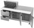 Beverage Air SPED72HC-12M-2 72" W Three-Section Two Door Mega Top Refrigerated Counter