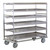 Lakeside 568 Tough Transport 67" W Stainless Steel 1 Edge Down 6-Shelf Banquet Cart