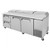 Turbo Air TPR-93SD-D2-N 93" W Three-Section Two Door Two Door Super Deluxe Pizza Prep Table