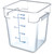 Carlisle 1195507 18 Qt. Clear with Blue Print Polycarbonate Squares Food Storage Container
