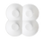 CAC China FWD-8 Bone White Porcelain Floral Shape Accessories Flower Dish (2 Dozen Per Case)