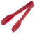 Carlisle 460605 6" L Plastic Red Carly Salad Tongs