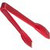 Carlisle 460605 6" L Plastic Red Carly Salad Tongs