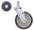 Metro 6Mp Super Erecta Stem Caster Swivel 6" Dia. 1-1/2" Face 400 Lb. Capacity Polyurethane Flat Wheel Tread