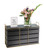 Cal-Mil 22087-13-90 20-1/2"W x 7"D x 13"H Rectangular Black Metal Empire Riser