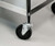 Lakeside 479 17.5" W 500 Lbs. Chrome Plated Solid 3-Shelf with Push Handles Utility Cart