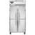 Continental Refrigerator 2FSE-SA-HD 36.25" W Two-Section Solid Door Reach-In Slim Line Freezer - 115 Volts