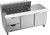 Beverage Air SPED72HC-18M-2 72" W Three-Section Two Door Mega Top Refrigerated Counter