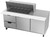 Beverage Air SPED72HC-18M-2 72" W Three-Section Two Door Mega Top Refrigerated Counter