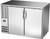 Beverage Air BB48HC-F-S 48" W Two-Section Solid Door Refrigerated Food Rated Back Bar Storage Cabinet - 115 Volts