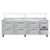 Continental Refrigerator PA93N-D 93" W Three-Section Pizza Prep Table