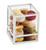 Cal-Mil 22076-15 5"W x 5"D x 6"H Square White Plastic & Steel Presentation Display
