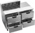 Beverage Air SPED48HC-08-4 48" W Two-Section Four Drawer Sandwich Top Refrigerated Counter