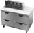 Beverage Air SPED48HC-08-4 48" W Two-Section Four Drawer Sandwich Top Refrigerated Counter