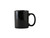 Tuxton BBM-1202 3-1/4" 12 Oz. Ceramic Black Rectangular Mug (2 Dozen Per Case)
