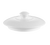 CAC China HMY-121-LID 4" Dia. Super White Porcelain Round Harmony Lid Only (3 Dozen Per Case)
